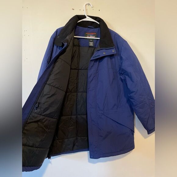 L.L. Bean Vintage Blue Parka Goose Down Insulation - Picture 6 of 13